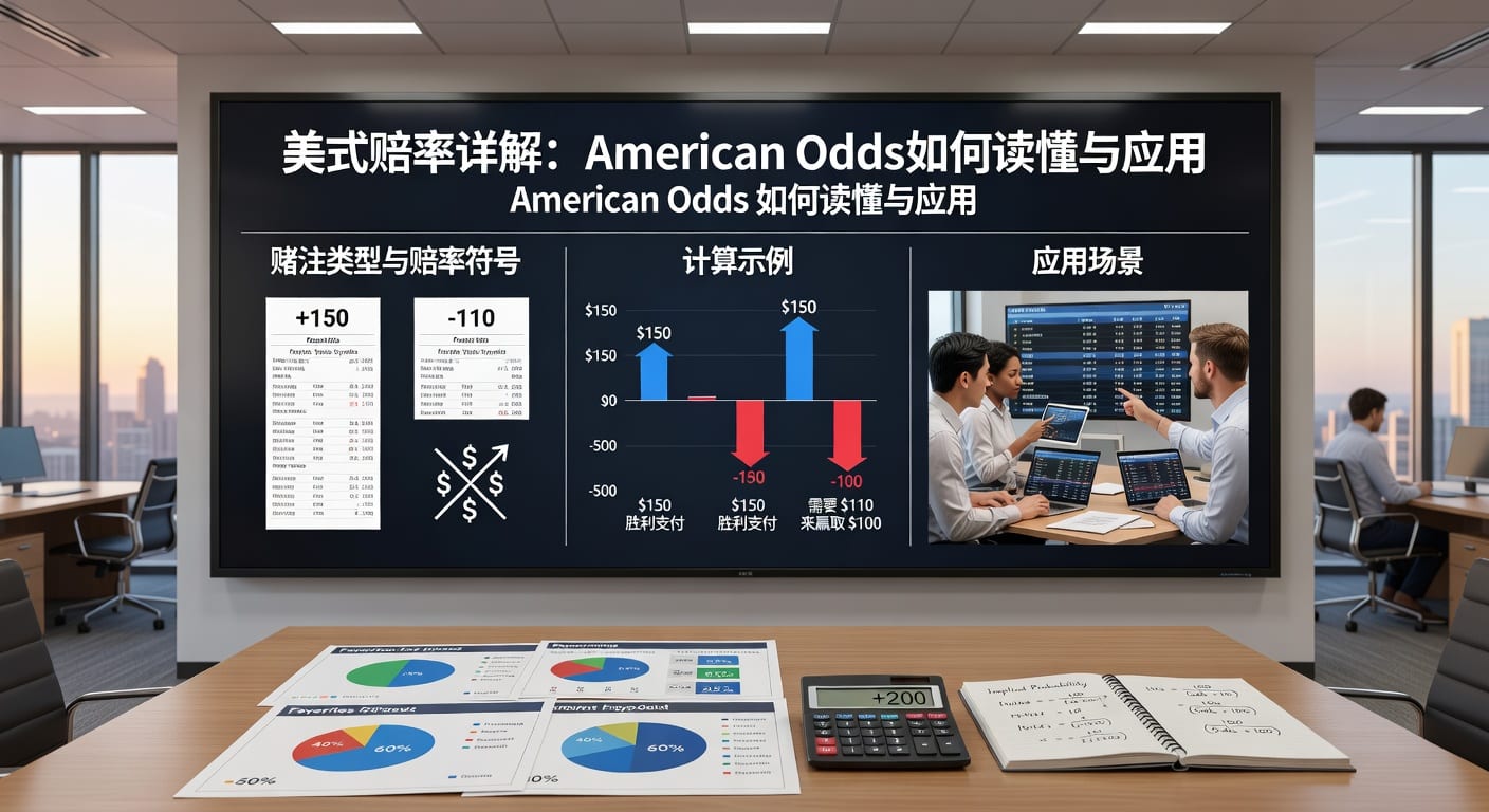 美式赔率 american odds 详解：读法、换算与实战